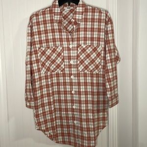 NWOT BB Dakota by Steve Madden plaid button up flannel